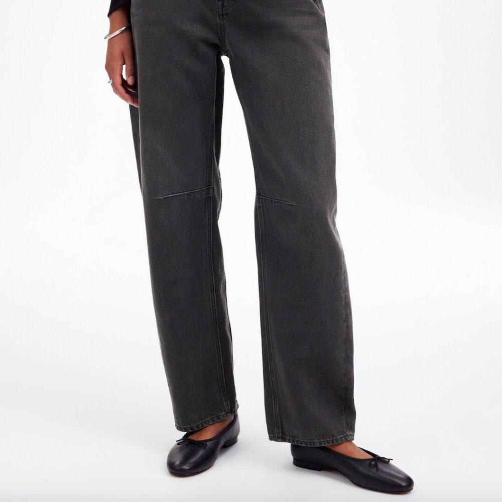 Madewell Darted Barrel-Leg Jean - size 28